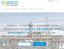 Tablet Screenshot of cyanco.com